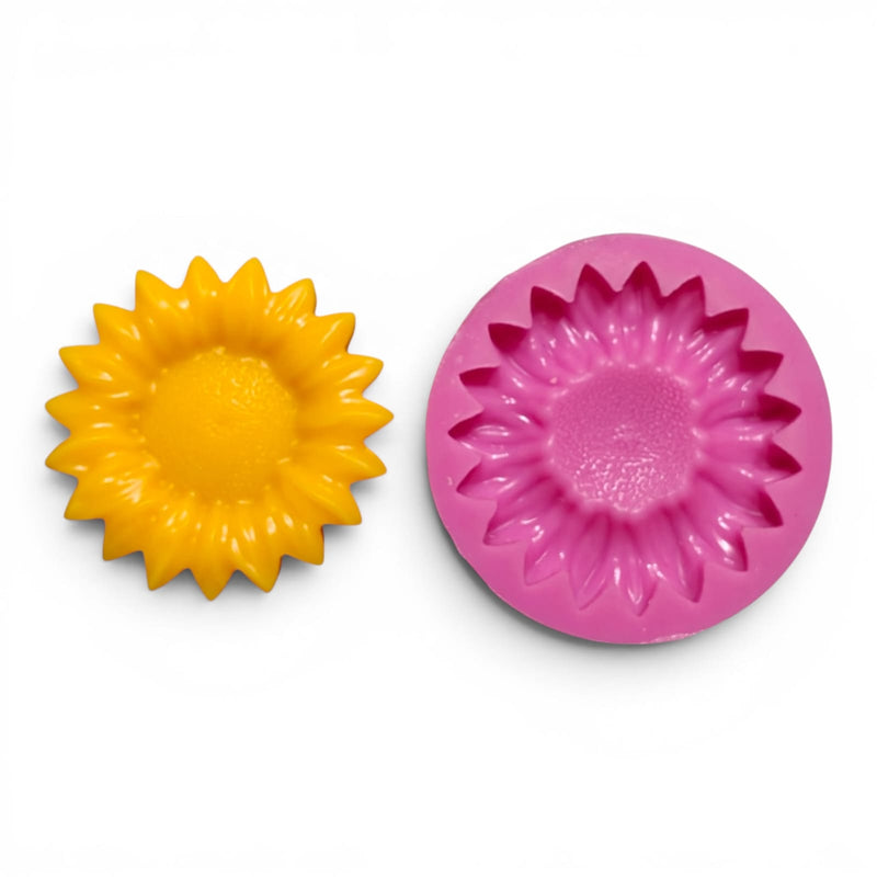 Pink Sunflower Silicone Candle Mould - HCM21736 Niral industries
