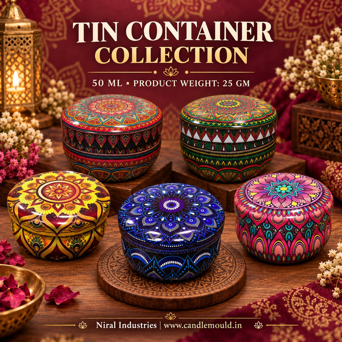 Assorted Tin Container with Bulk Buy Option