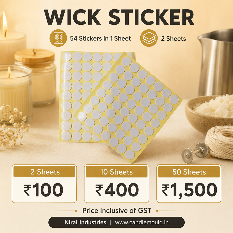 Wick Sticker - 54 Stickers in 1 sheet.