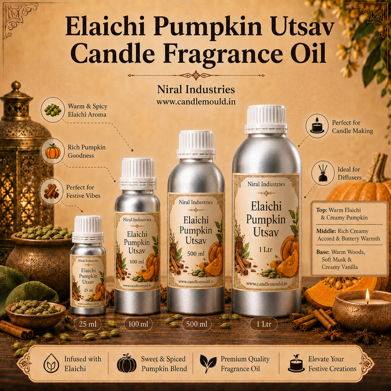 Elaichi Pumpkin Utsav Candle Fragrance Oil Niral Industries