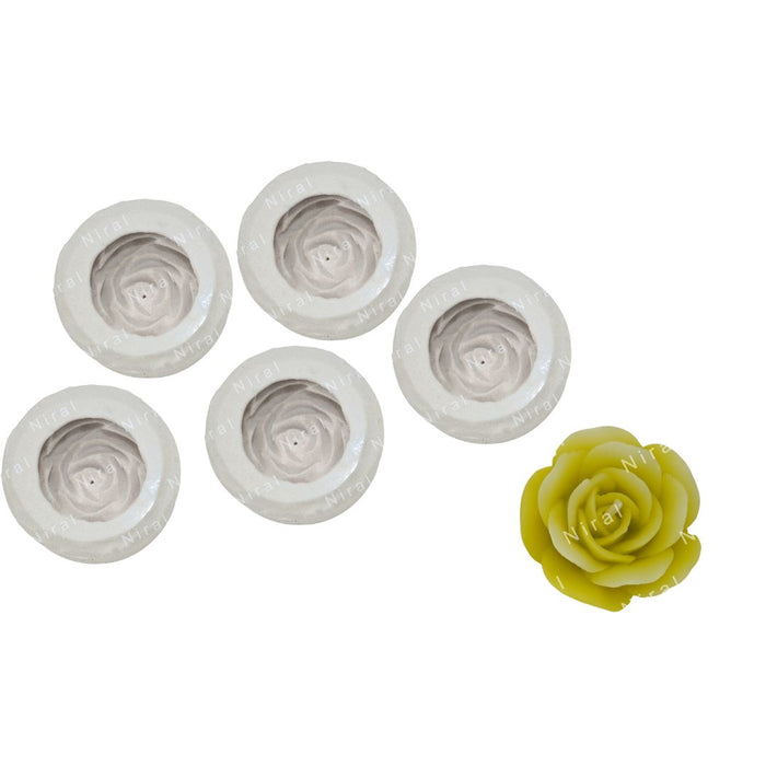 Niral Industries Rose Flower Floating Candle Mould.
