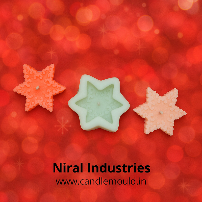 Star Snowflakes Silicone Mould HBY906, Niral Industries.