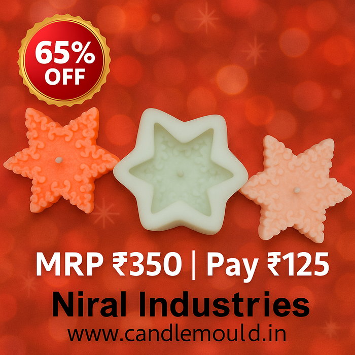 Star Snowflakes Silicone Mould HBY906, Niral Industries.