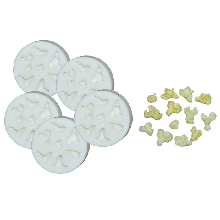 Niral Industries Silicone 7 Cavities Popcorn Mould.
