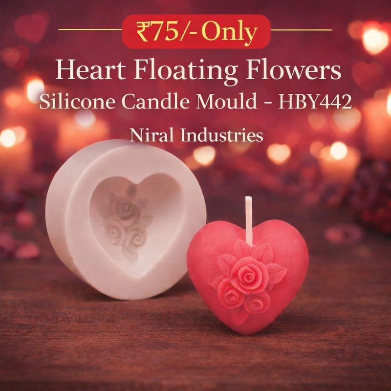 Enchanting Blooms Silicone Candle Mold HBY442, Niral Industries