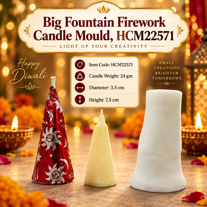 Big Fountain Firework Candle Mould, HCM22571