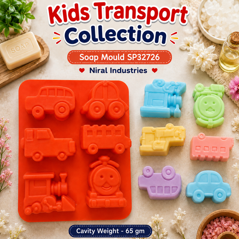 Kids Transport Collection Soap Mould SP32726 Niral Industries
