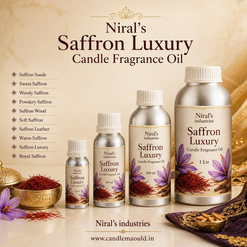 Saffron Luxury Candle Fragrance Oil Niral Industries