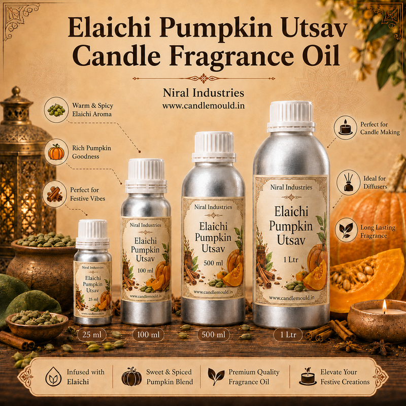 Elaichi Pumpkin Utsav Candle Fragrance Oil Niral Industries