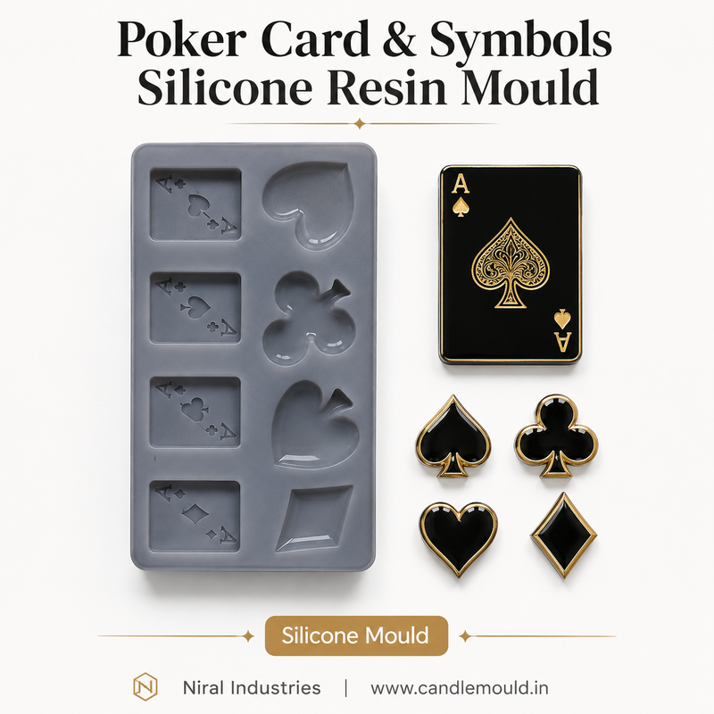 Poker Card Silicone Resin Mould - RC71304 Niral industries