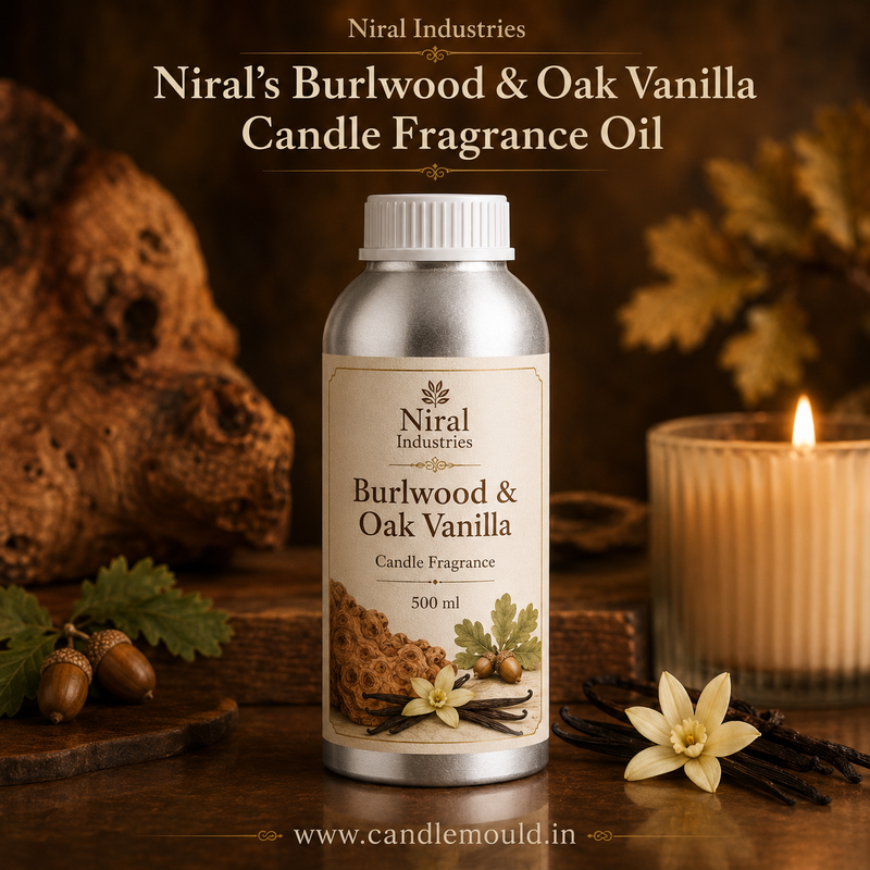 Burlwood & Oak Vanilla Candle Fragrance Oil Niral Industries