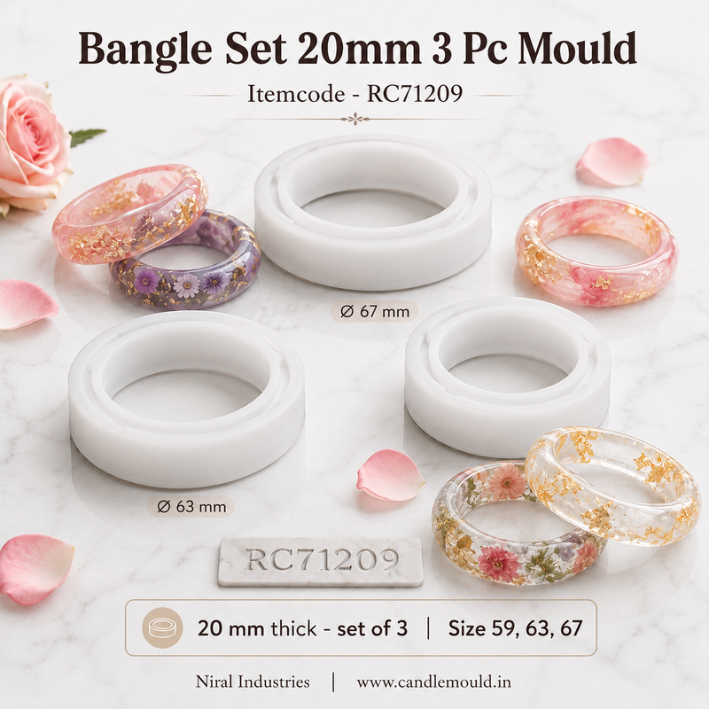 Bangle Set 20mm 3 Pc Mould - RC71209 Niral industries