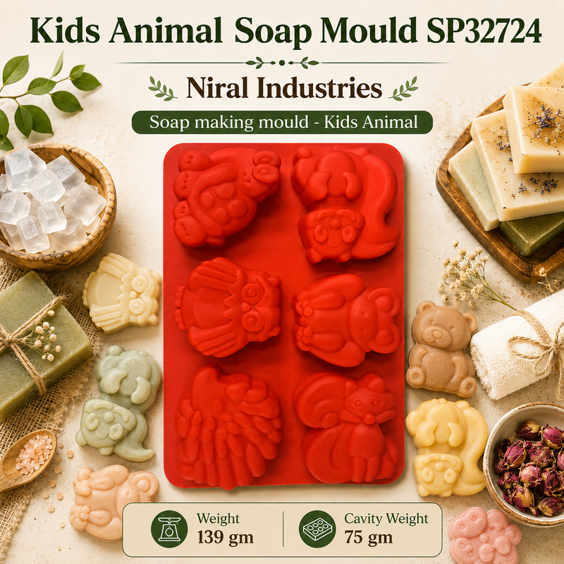 Kids Animal Soap Mould SP32724 Niral Industries