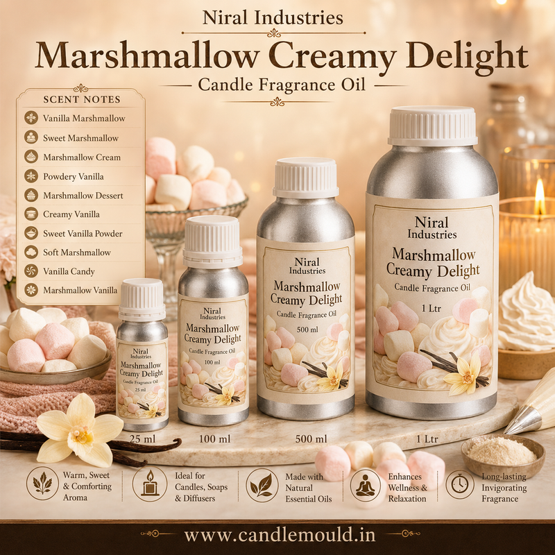 Marshmallow Creamy Delight Candle Fragrance Oil  Niral industries