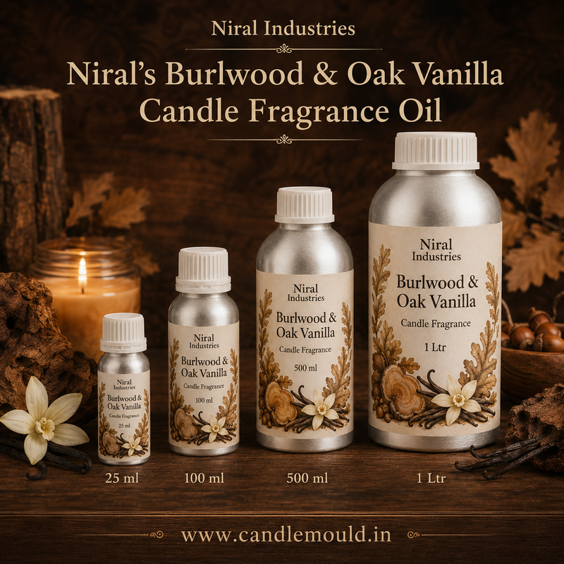 Burlwood & Oak Vanilla Candle Fragrance Oil Niral Industries