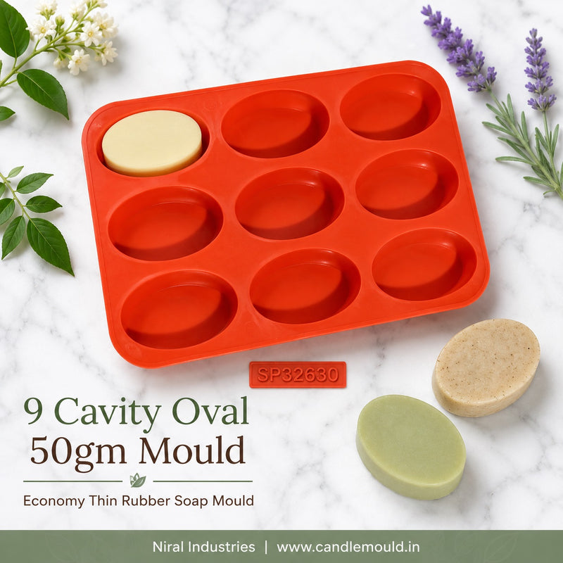 9 Cavity Oval 50gm Mould -SP32630 Niral Industries