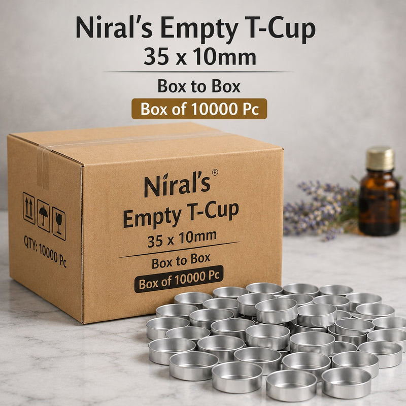 Box of 10000Pc Empty T - Cup 35 x 10 mm Bulk Buy