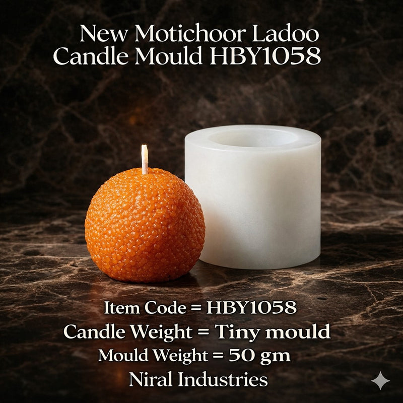 New Motichoor Ladoo Candle Mould HCM21203, Niral industries