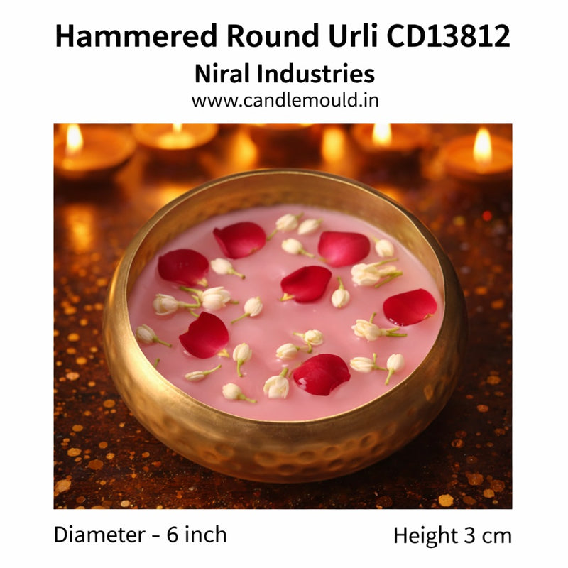 Hammered Round Urli (6 Inch) CD13812 Niral Industries