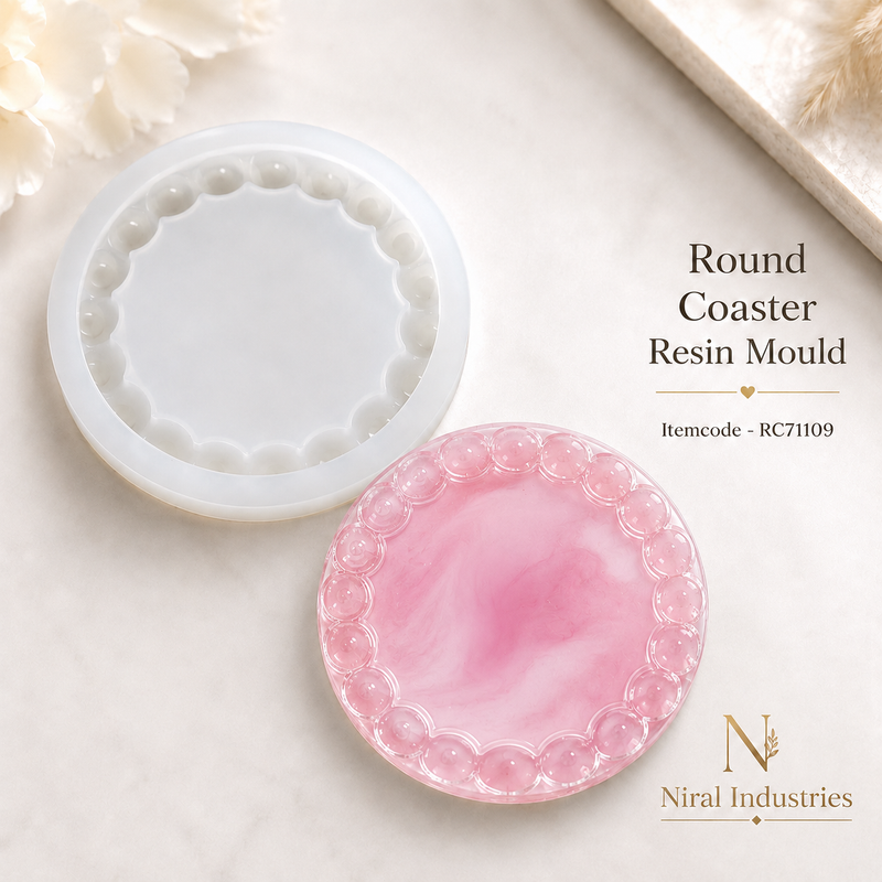 Round Coaster Resin Mould RC71109 Niral Industries