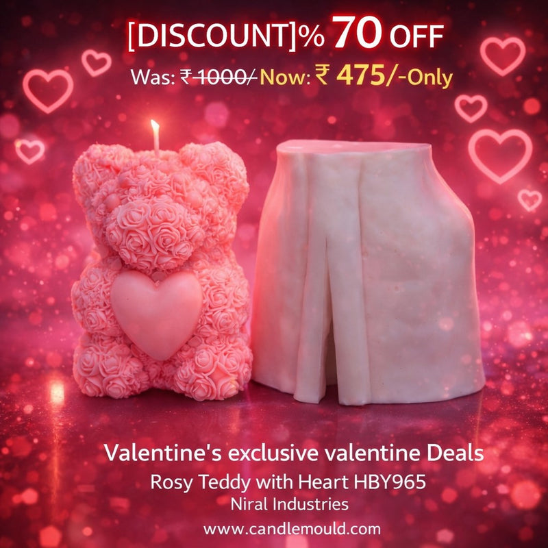 Rosy Teddy with Heart HBY965, Niral Industries.
