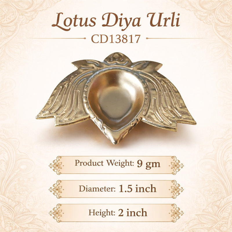 Lotus Diya Urli CD13817 Niral Industries