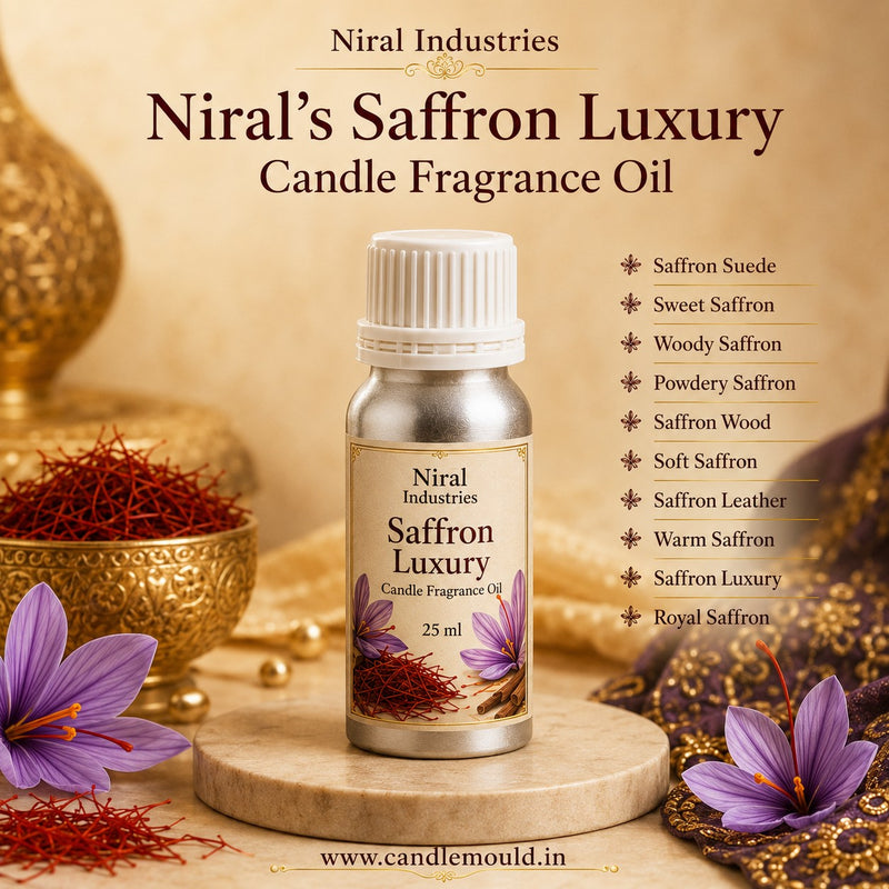 Saffron Luxury Candle Fragrance Oil Niral Industries