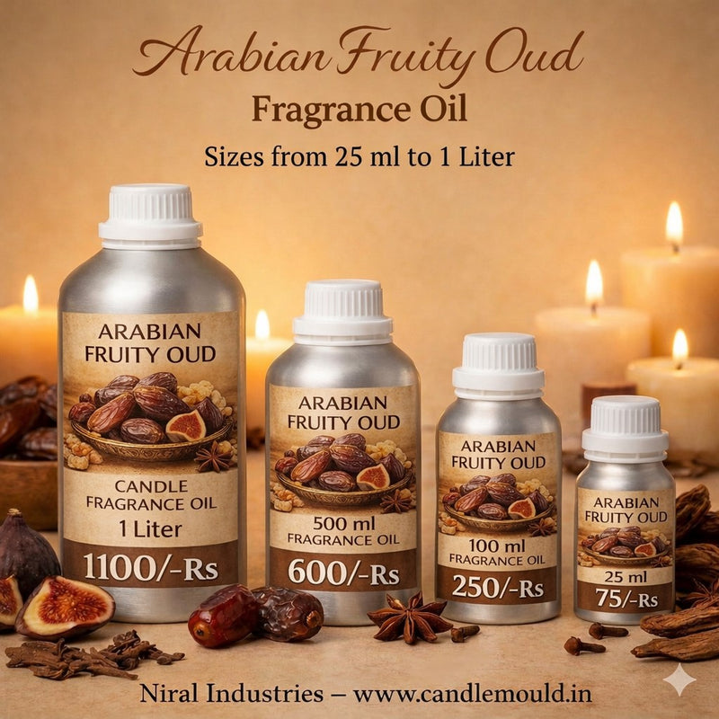 Arabian Fruity Oud Candle Fragrance Oil Niral Industries