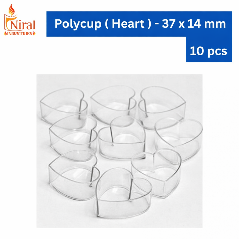 Niral's Poly T - Cup Heart 38 x 14 mm Niral Industries
