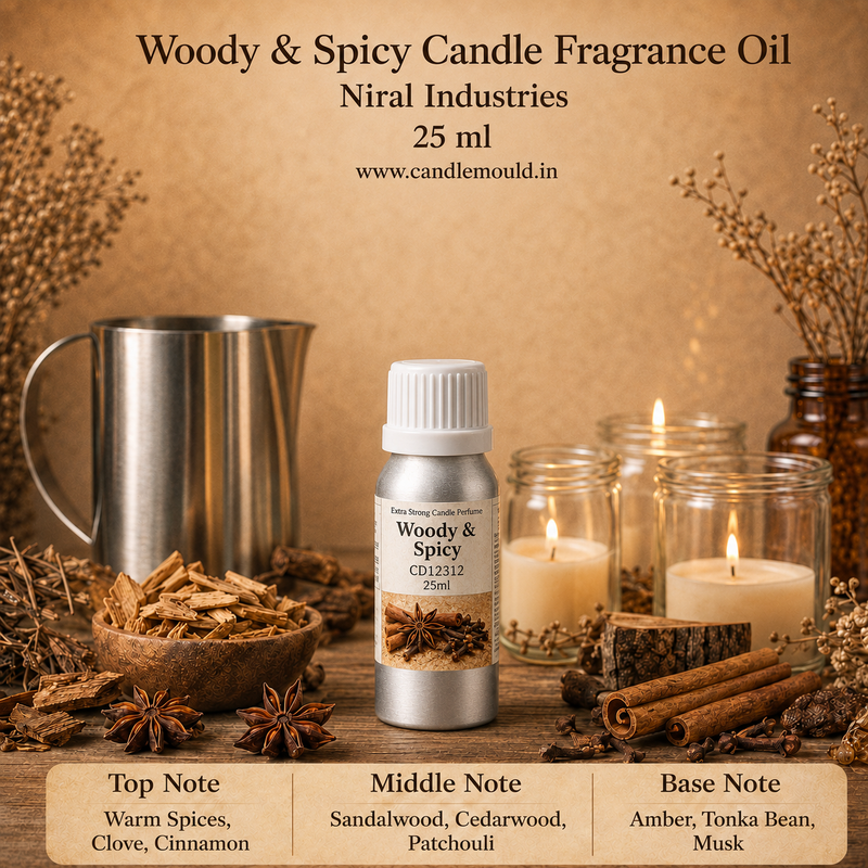Woody & Spicy Candle Fragrance Oil, Niral Industries.