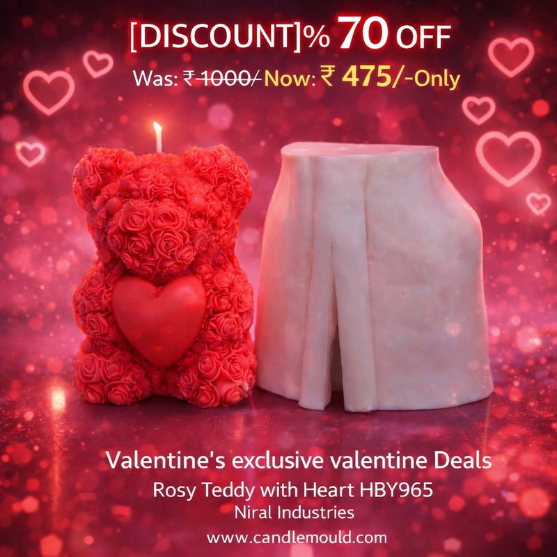 Rosy Teddy with Heart HBY965, Niral Industries.