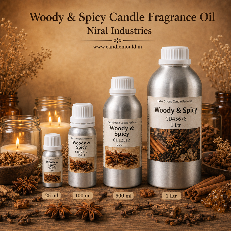 Woody & Spicy Candle Fragrance Oil, Niral Industries.