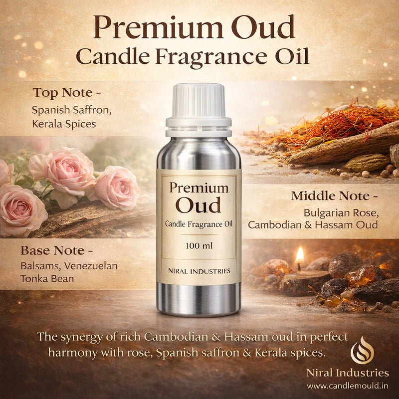 Niral’s Premium Oud Candle Fragrance Oil