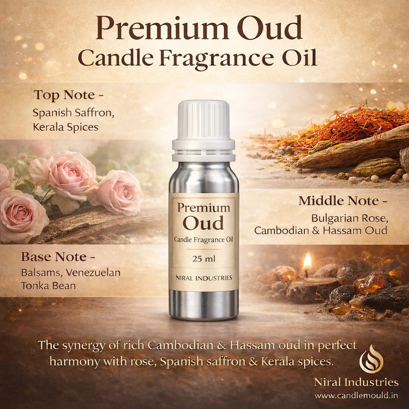 Niral’s Premium Oud Candle Fragrance Oil