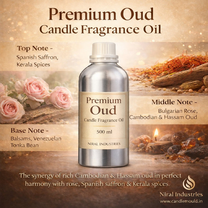 Niral’s Premium Oud Candle Fragrance Oil