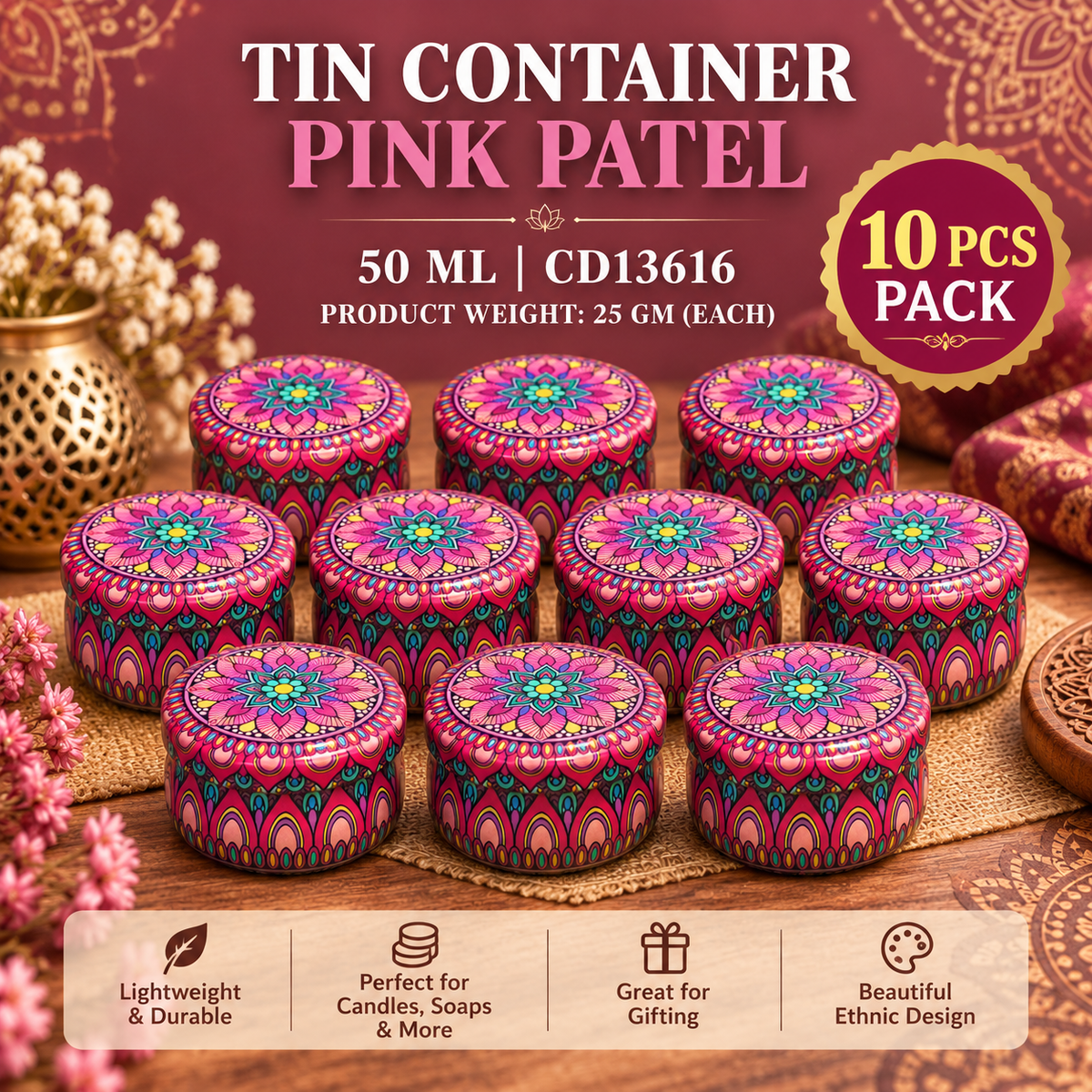 Assorted Tin Container with Bulk Buy Option