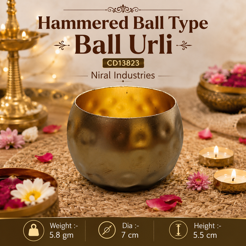 Hammered Ball Type Ball Urli CD13823 Niral Industries