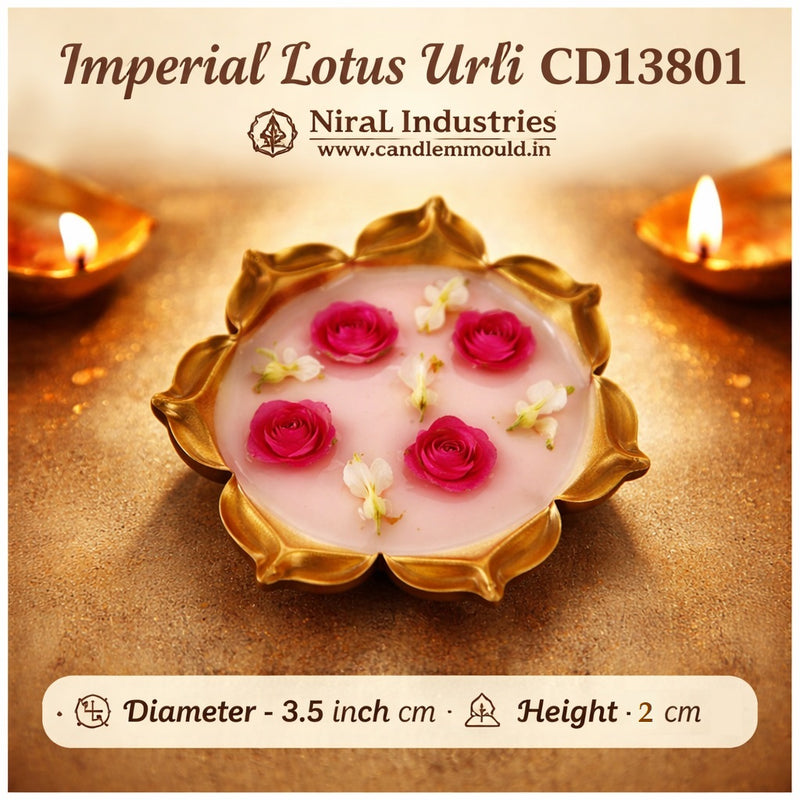 Imperial Lotus Urli -3.5 inch CD13801 Niral Industries.